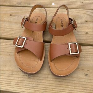 EUC!!! Kids Sandals Madden Girl Brown spring summer beach size 12 NWOT